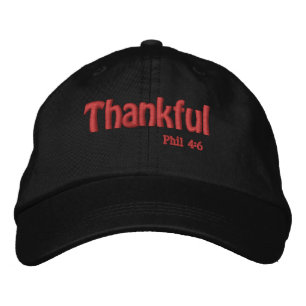 Thankful Bible Quote Customise it Embroidered Hat