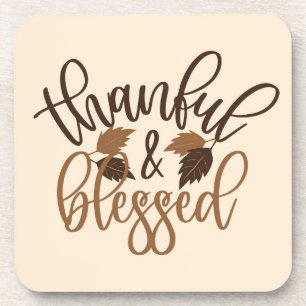 Thankful & Blessed Coaster