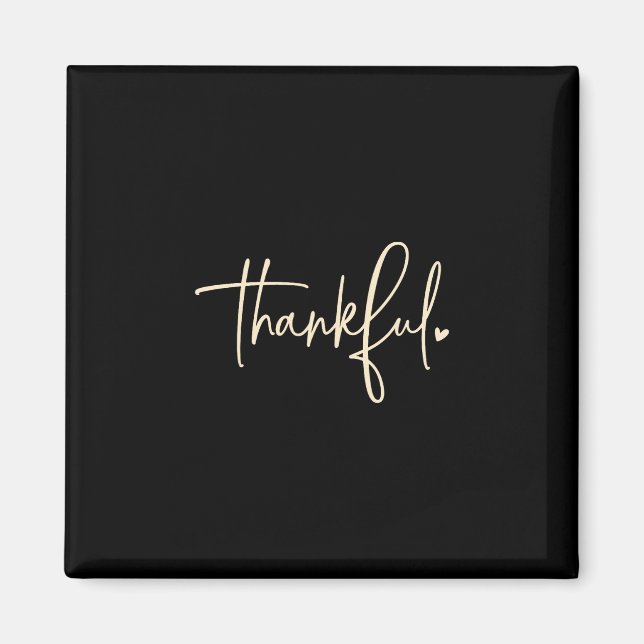 Thankful Blessed Jesus Thanksgiving Autumn Fall Ch Magnet (Front)