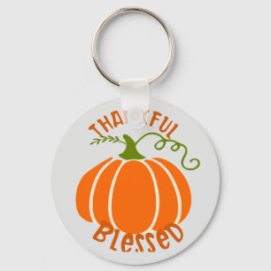 Thankful & blessed :Keychain Key Ring