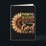 Thankful Blessed Kind Of A Mess But Trusting God I Card<br><div class="desc">Thankful Blessed Kind Of A Mess But Trusting God In All</div>