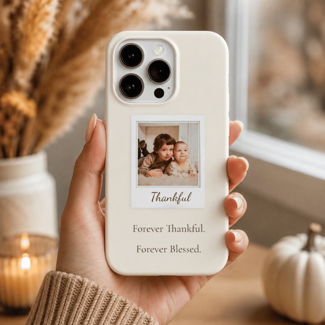 Thankful & Blessed Polaroid Photo | Custom Gift iPhone Case (Creator Uploaded)