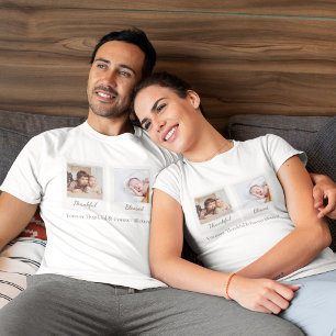 Thankful & Blessed Polaroid Photo   Custom Gift T-Shirt