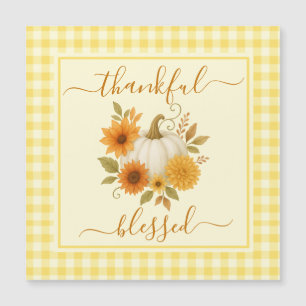 Thankful & Blessed Pumpkin   Fall Thanksgiving 