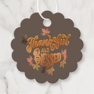 Thankful & Blessed Thanksgiving Gift Tags