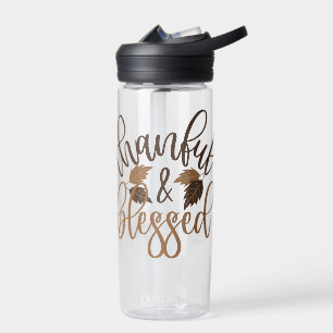 Thankful & Blessed Water Bottle