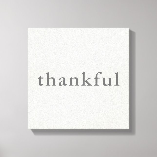 Thankful Canvas Print (Front)