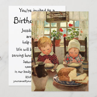 Thankful Children by Jessie Willcox Smith Invitation