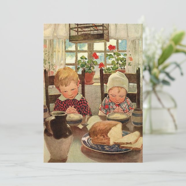 Thankful Children by Jessie Willcox Smith Invitation (Standing Front)