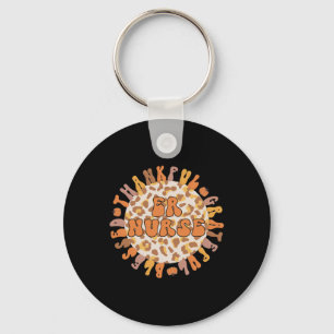 Thankful Emergency Nurse Thanksgiving ER Nurse  Key Ring