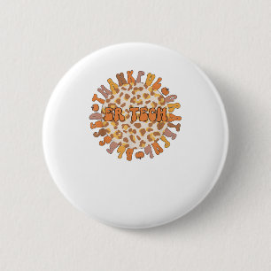 Thankful ER Tech Thanksgiving Emergency Room Tech 6 Cm Round Badge