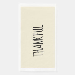 THANKFUL Folded Napkin