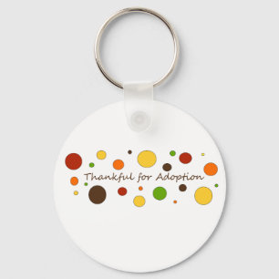 Thankful for Adoption Key Ring