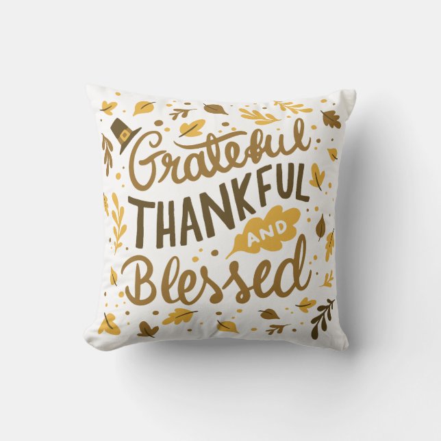 Thankful for Every Moment Cushion (Front)