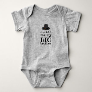 Thankful for my big brother Thanksgiving Baby Bodysuit