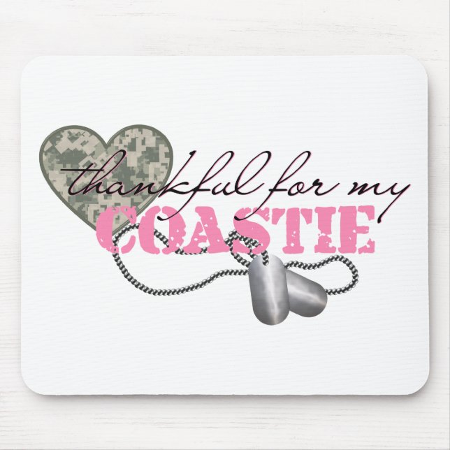Thankful For My Coastie Mouse Pad (Front)