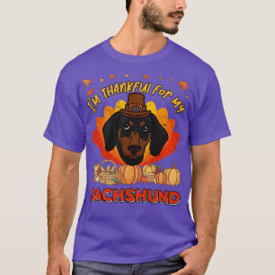 Thankful for my Dachshund Dog Cute Thanksgiving T-Shirt