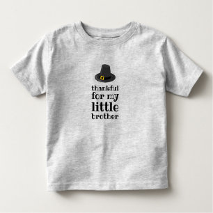Thankful for my little brother Thanksgiving Toddler T-Shirt