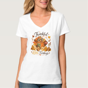 Thankful for my Little Turkeys Cute Teacher Thanks T-Shirt