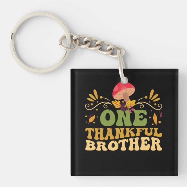 thankful for my patients fall thanksgiving day spe key ring (Front)