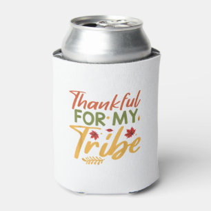Thankful For My Tribe Thanksgiving Halloween Costu Can Cooler