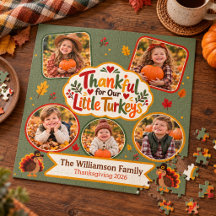 Thankful for Our Little Turkeys Personalised Famil