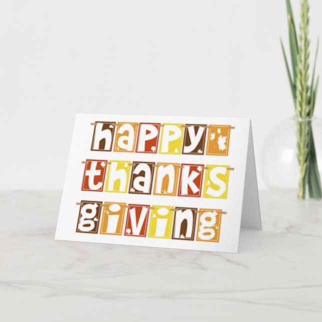THANKFUL FOR *YOU* AT THANKSGIVING CARD (Front)