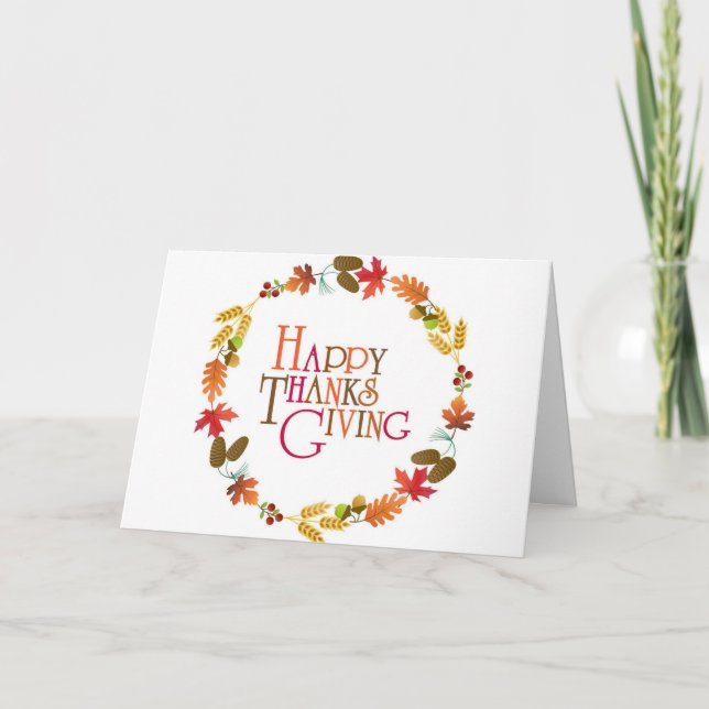 THANKFUL FOR *YOU* AT THANKSGIVING CARD (Front)