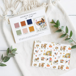 Thankful for You   Autumn Baby Shower Attire Colou Enclosure Card