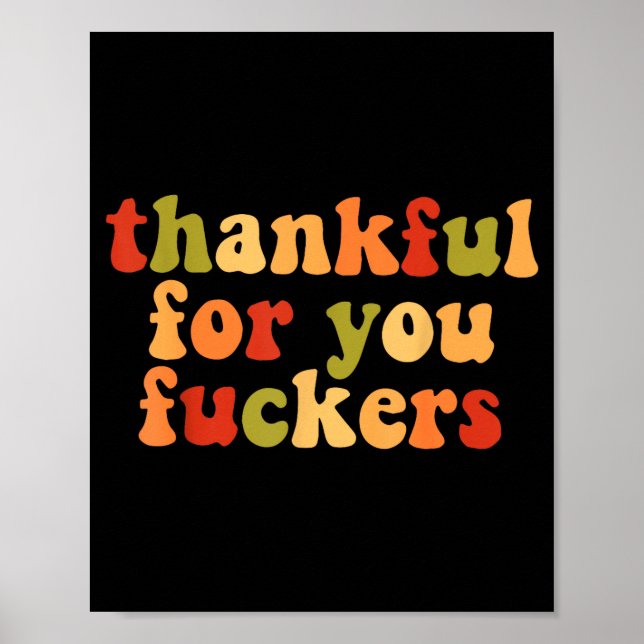 Thankful For You Forers  Poster (Front)