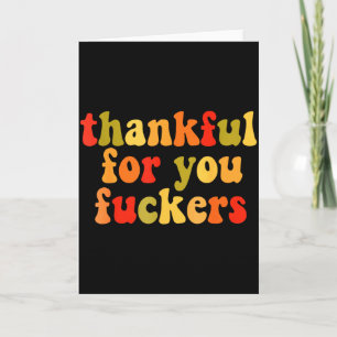 Thankful For You Forers Thanksgiving Happy Turkey Card
