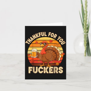 Thankful For You Forers Thanksgiving Happy Turkey Card