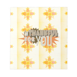 Thankful for you notepad