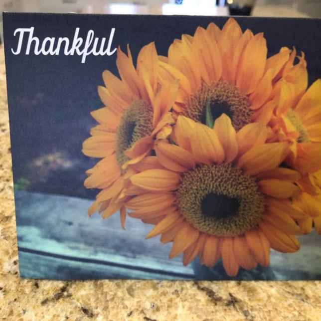 Thankful for You Sunflower Appreciation Fall Theme Card (Creator Uploaded)