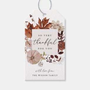 Thankful For You Thanksgiving Friendsgiving Gift Tags