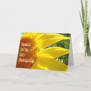 Thankful for You this Thanksgiving! Greeting Cards