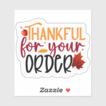 Thankful for your order