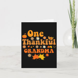 Thankful Grandma For Women Fall Thanksgiving Autum Card