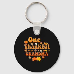Thankful grandma for women fall thanksgiving autum key ring