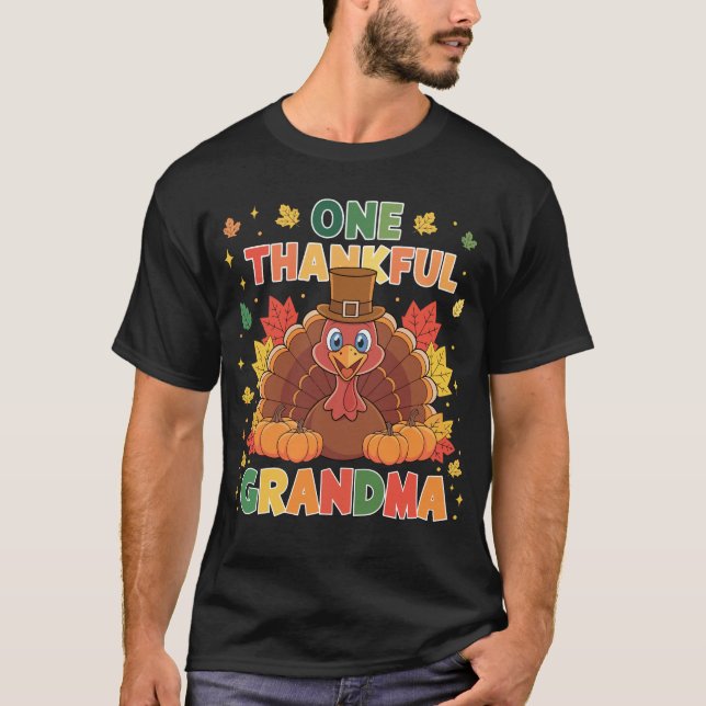 Thankful Grandma Thanksgiving Fall Shirt  (Front)