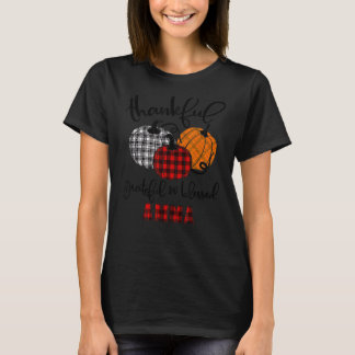 Thankful Grateful Blessed Amma Autumn Fall Pumpkin T-Shirt