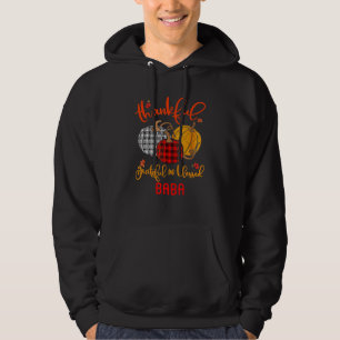 Thankful Grateful Blessed Baba Autumn Fall Pumpkin Hoodie