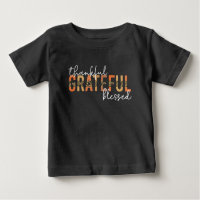Thankful Grateful Blessed Cheetah Print Typography