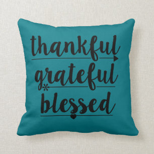 thankful grateful blessed cushion