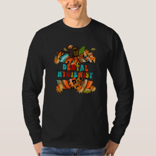 Thankful Grateful Blessed Dental Hygienist Pumpkin T-Shirt