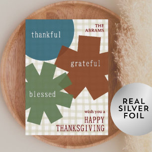 Thankful Grateful Blessed Earthy Cute Thanksgiving