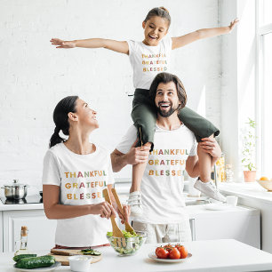 Thankful Grateful Blessed – Fall Colors  T-Shirt