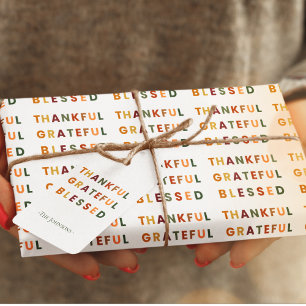 Thankful Grateful Blessed – Fall Gift Tag