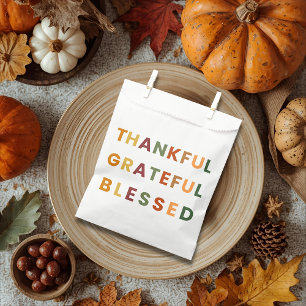 Thankful Grateful Blessed – Fall Party Favour Bags