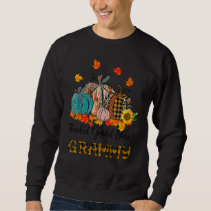 Thankful Grateful Blessed Grammy Pumpkins Thanksgi Sweatshirt